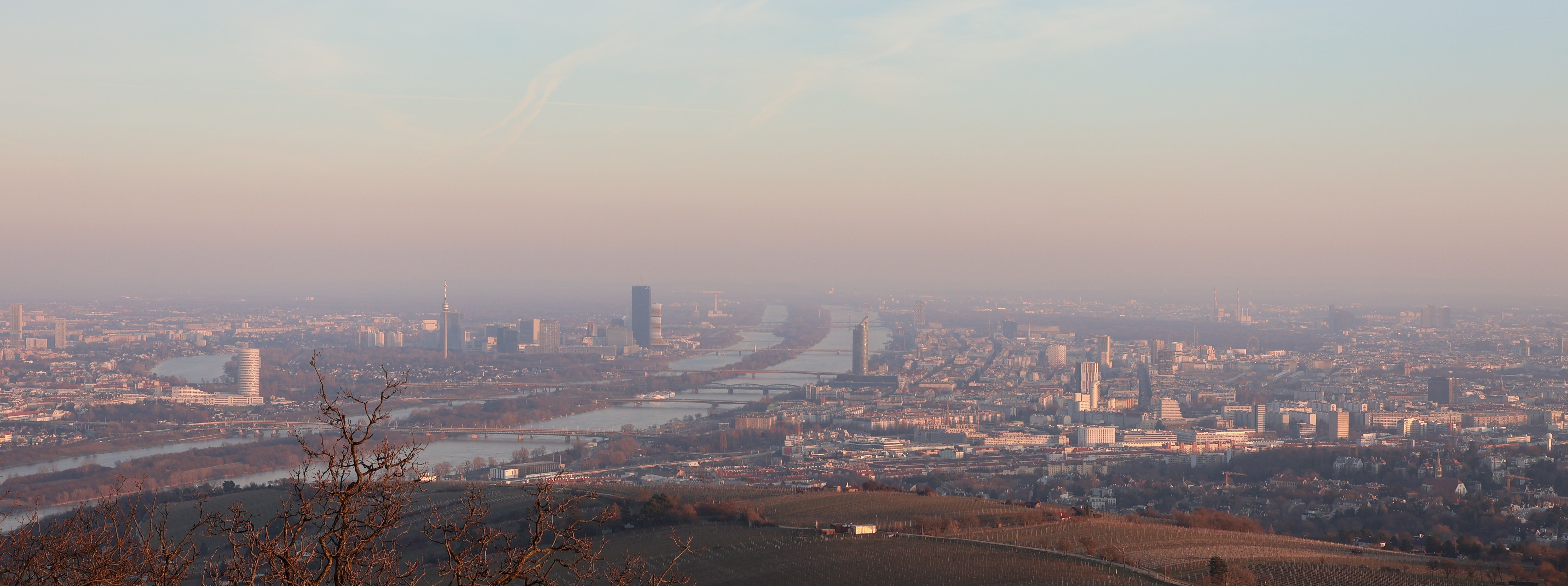 Wien Skyline Aussicht von Kahlenberg